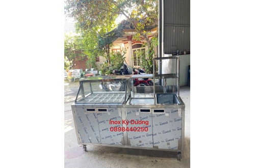 TỦ QUẦY PHA CHẾ INOX 304 SẢN XUẤT TẠI XƯỞNG
