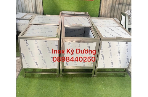 THÙNG ĐÁ INOX 304 CÓ 3 LỚP GIỮ ĐÁ 2 NGÀY 
