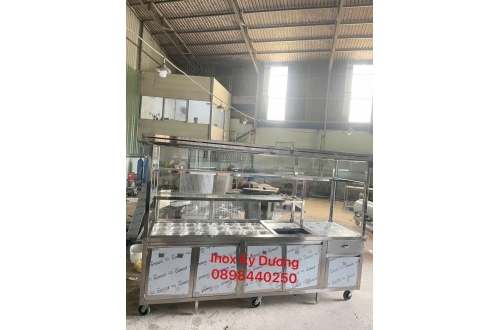 XE TRÀ SỮA DI ĐỘNG CÓ THÙNG ĐÁ GIỮ NHIỆT