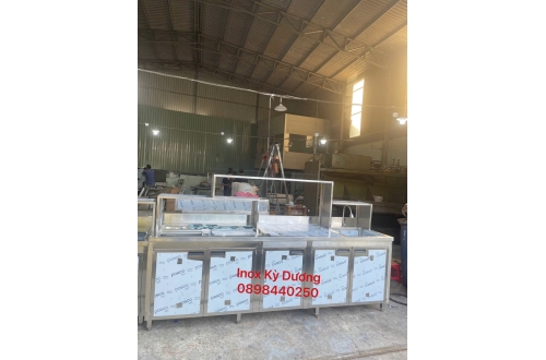 BÁO GIÁ TÔT QUẦY PHA CHẾ TRÀ SỮA INOX KỲ DƯƠNG
