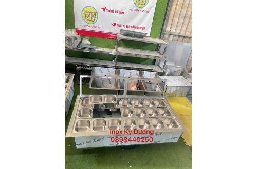 THÙNG ĐÁ INOX 304 ƯỚP LẠNH TOPPING GIÁ RẺ NHÁT 