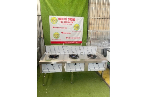 BẾP Á 3 HỌNG INOX KỲ DƯƠNG