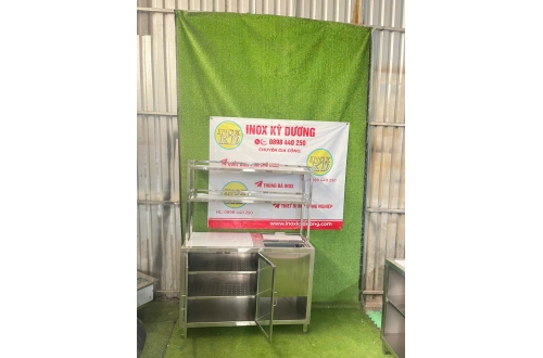 TỦ QUẦY INOX CÓ THÙNG ĐÁ 