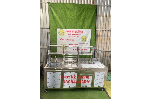 QUẦY PHA CHẾ INOX 304 DÀI 2 MÉT